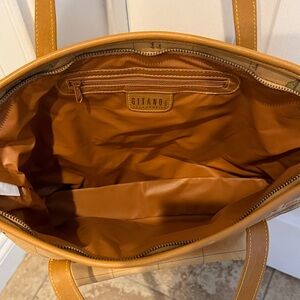 Gitano Caramel Leather Tote